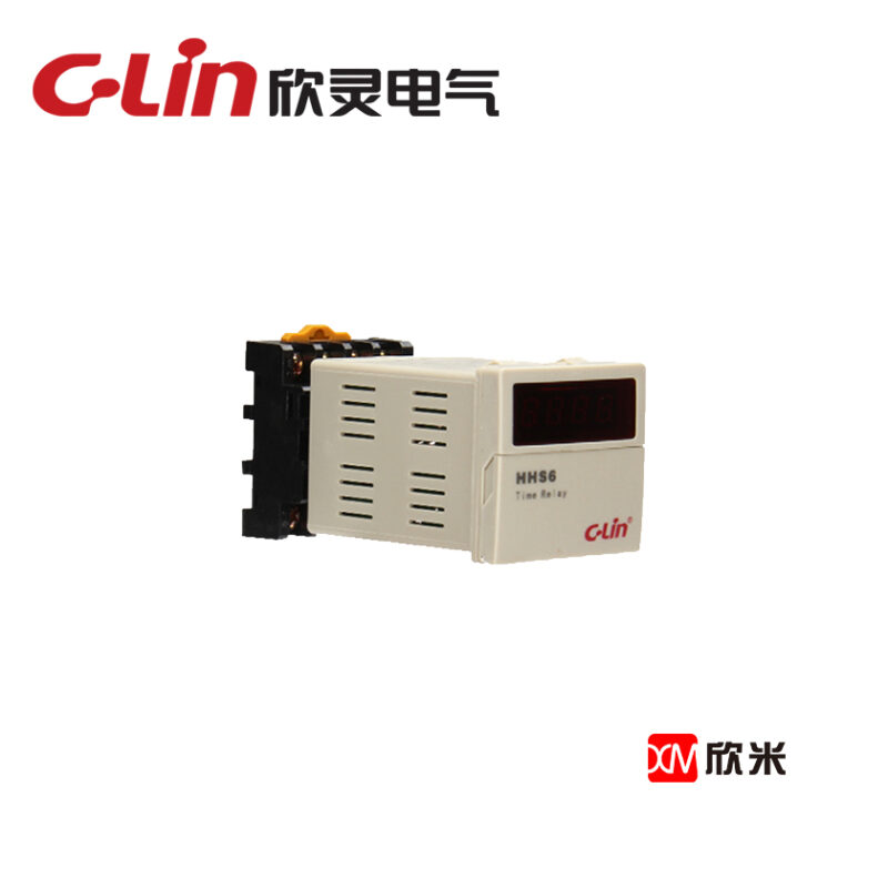 数显式时间继电器HHS6 JSS48A 0.01S-99H99M可调 自带11脚底座