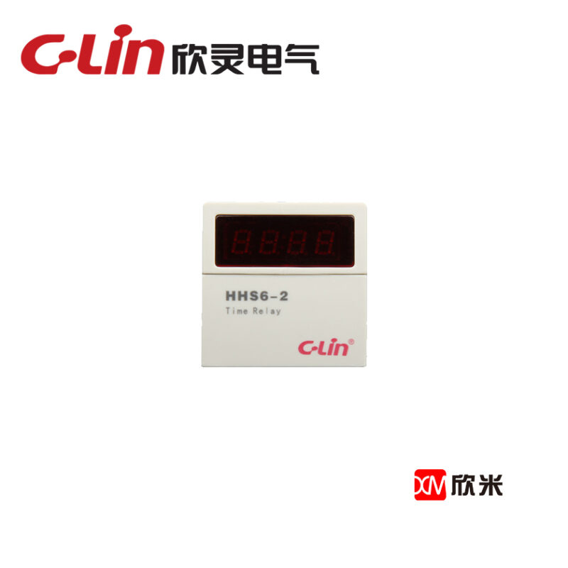 数显式时间继电器HHS6-2 DH48S-2Z 0.01S-99H99M可调 自带8脚底座