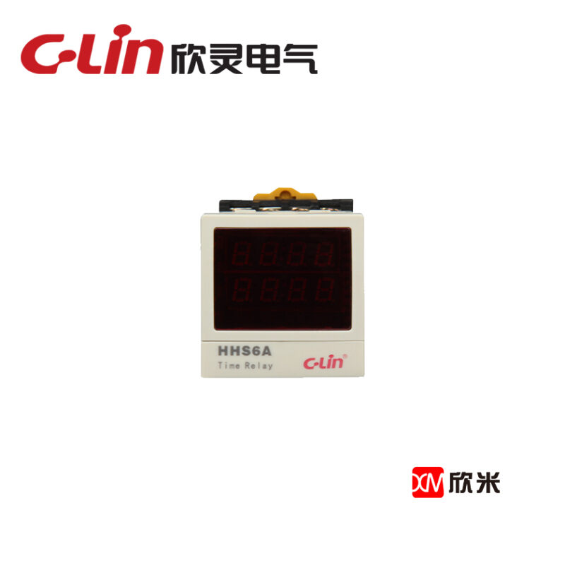 数显式时间继电器HHS6A 0.01S-99990H可调 自带11脚底座