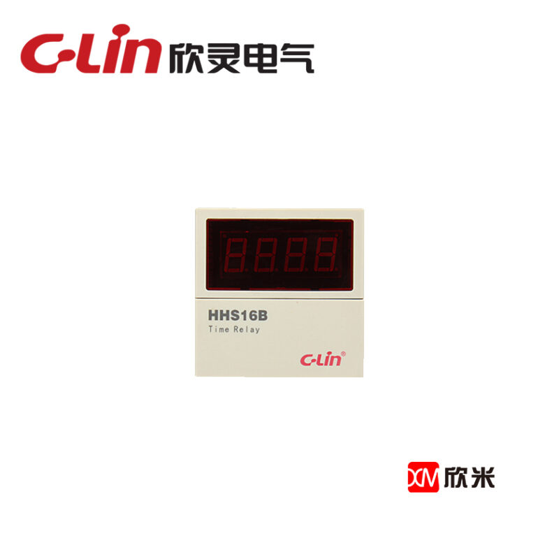 数显式时间继电器HHS16B 0.01S-99990H可调 板后接线