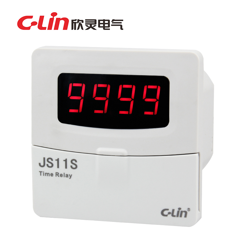 数显式时间继电器 [新款] JS11S 0.01S-99990H 板后接线