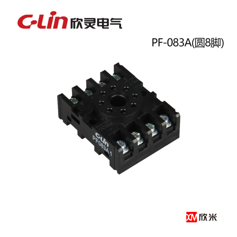 继电器底座 PF-083A  两开两闭-圆脚