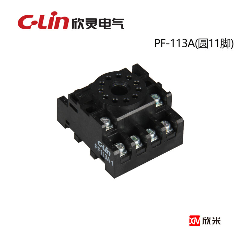 继电器底座 PF-113A  三开三闭-圆脚