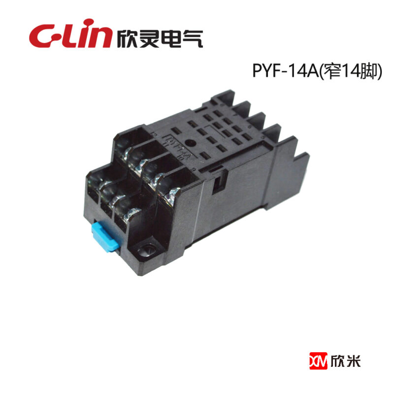 继电器底座 PYF-14A1 日式 四开四闭-窄脚