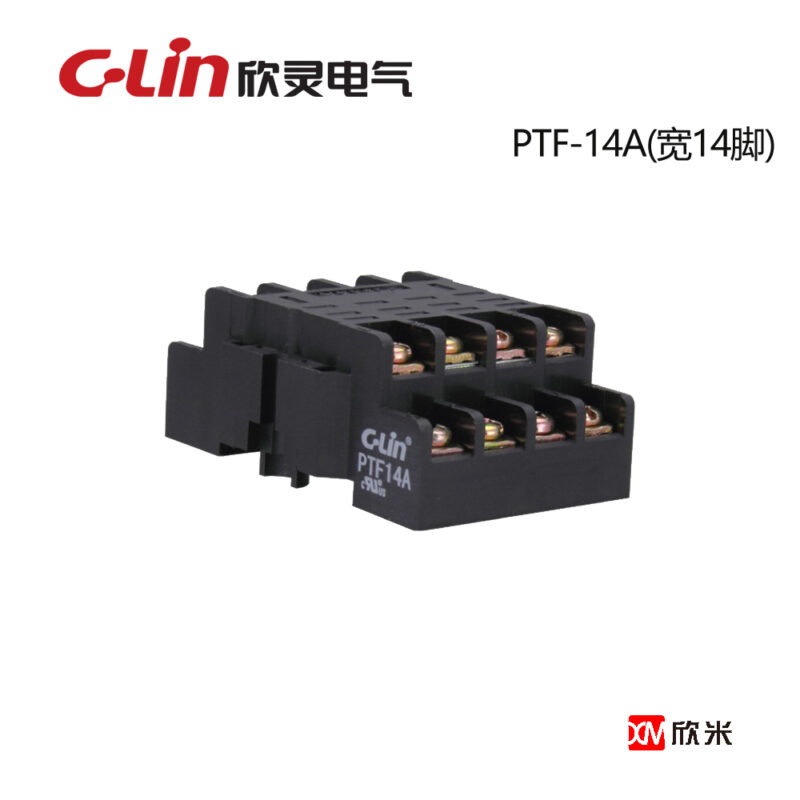 继电器底座 PTF-14A韩式 四开四闭-宽脚