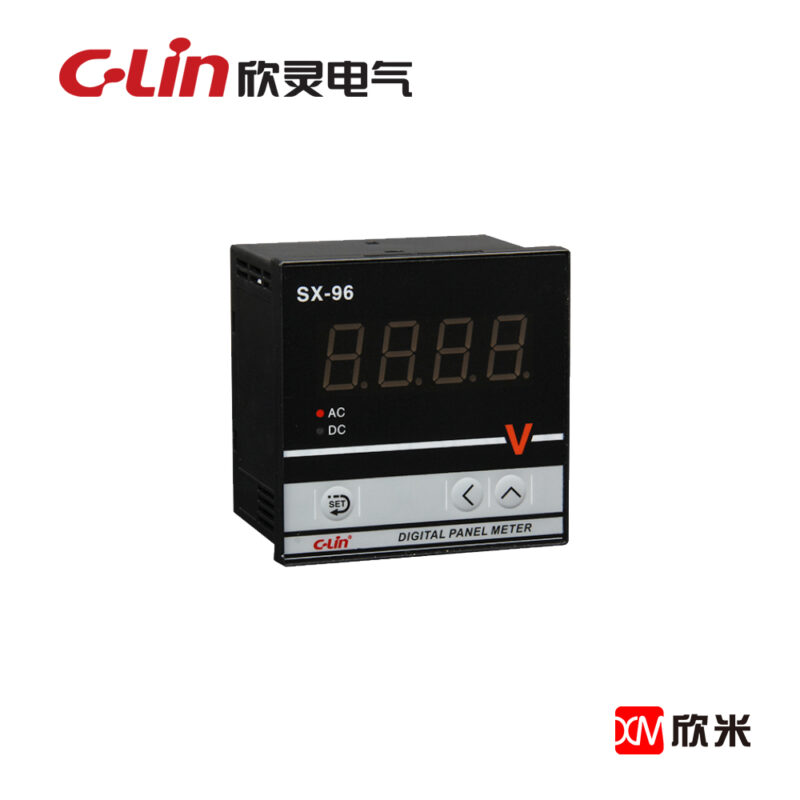 数显电量仪表 SX-96 输入电流信号（AC0-5A）和电压信号（AC0-500V）