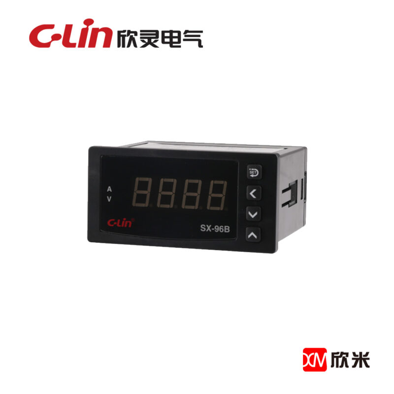 数显电量仪表 SX-96B 输入电流信号（AC0-5A）和电压信号（AC0-500V）