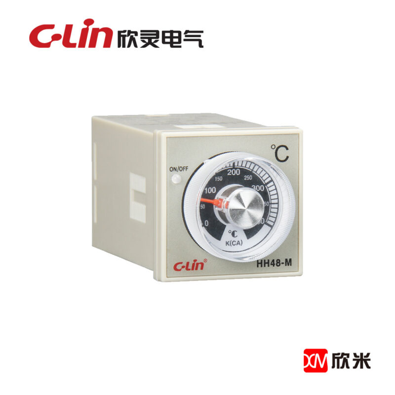无指示旋钮式温度控制仪 HH48-M K型0~400℃ AC220V 不带底座
