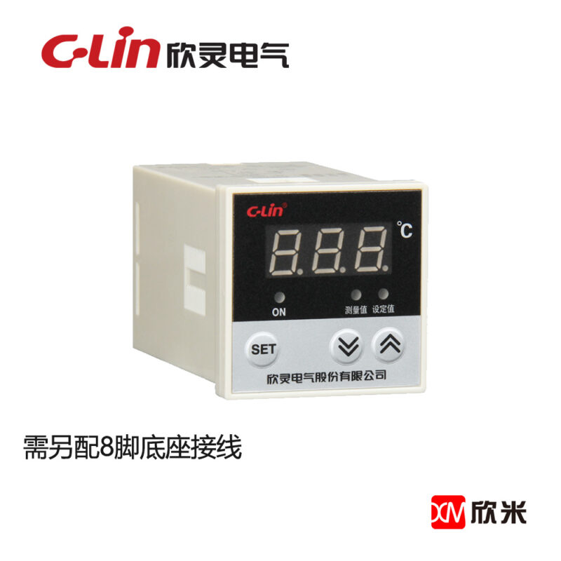 数显式温度控制仪 HH48-N-101T1加热模式 K型0~999℃ AC220V 不带底座