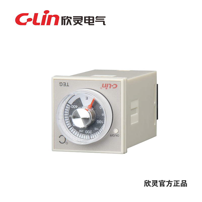 无指示旋钮式温度控制仪 TEG-01/02 AC220V 板后接线